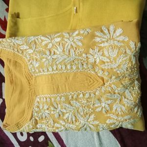 Fancy Yellow 💛  Kurti