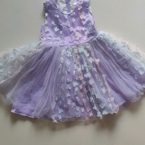 Purple Net Frock