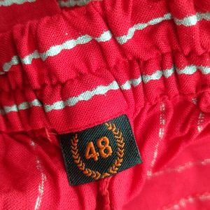 Red Striped Salwars (Women's)