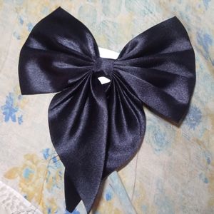 Combo Of Two Black & Red Hair Bow With Alligator C