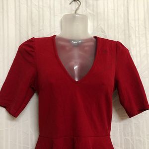 New Look Red Half Sleeve Top