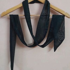 Black Silver Shimmy Scarf