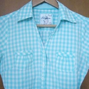 PEPE jeans check shirt Top with Belt M size