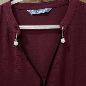 Burgundy Stylish Top