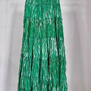 Pinteresty Green tie-dye Skirt