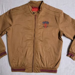 SPIRIT Men Rider/biker Tan Jacket