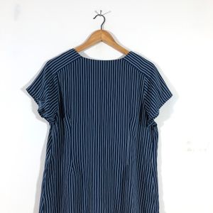 Navy Blue Strips Top(Women’s)