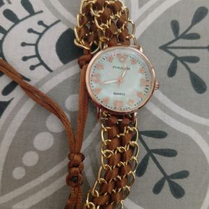 Brown Band Watch For Women