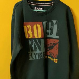 Bare Denim Men Green Sweatshirt