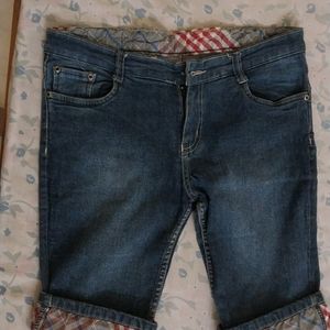 Denim Shorts Blue 28 Inch