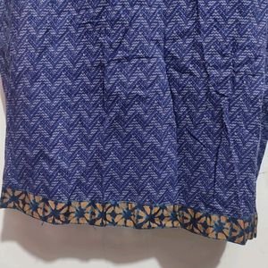 Blue Color Cotton Kurti For Girl Or Women