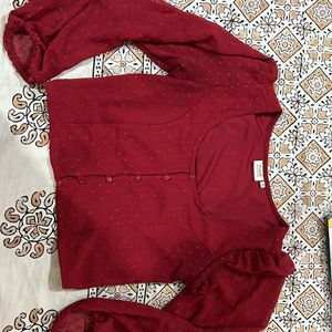 Maroon Fitten top❤️