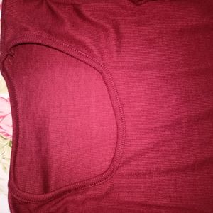 Fitted Maroon Top