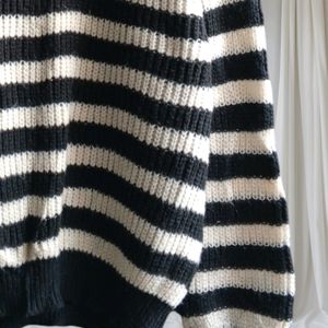 Striped Knitted Cardigan