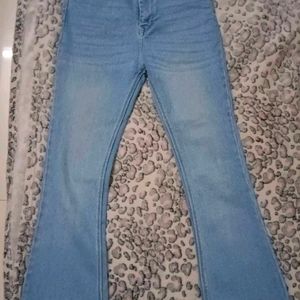 Light Blue Bell Bottom Jeans