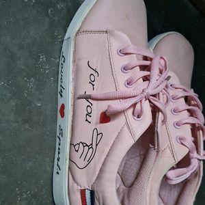 Pink Colour Casual Shoes Is Available