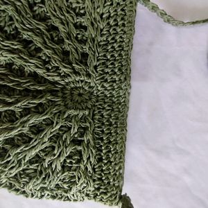 Sage Crochet Sling Bag (Women's)