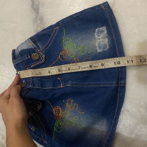 Denim Skirt For 1.5To 2.5Yrs Only Today