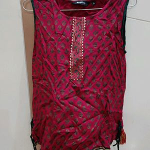 Red Tunic Top