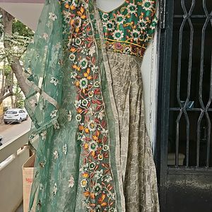 Beautiful Anarkali With Work Dupatta