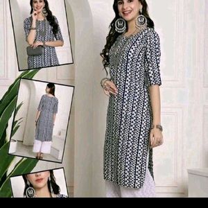 Blue Printed Kurti