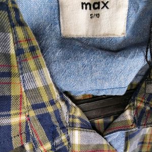 Green Checked Shirt For Women