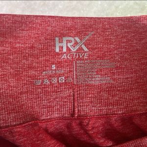 HRX Women Red Rapid Dry Yoga Seamless Shorts