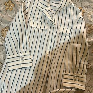 Blue Striped Casual/formal Shirt