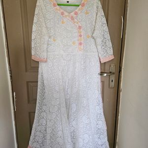 Beautiful Chikankari Kurta &Embroidered Dupatta