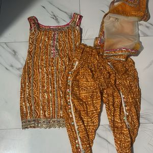 Women Patiya Heavy SUit Kurta Plazo Diwali