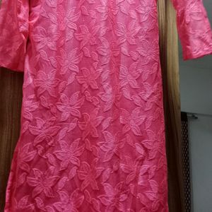 Fluorescent Pink Kurti