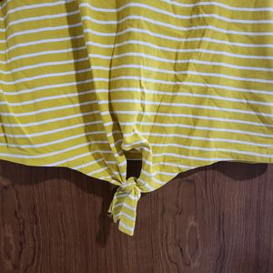 Mustard Yellow Stripes Tee