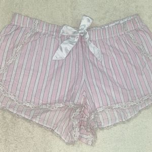 original victoria secret coquette stripe bow short