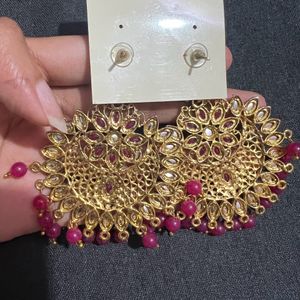 Pink Designer Earrings