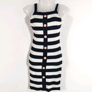 Multicolored Striped Casual Dress (Women)