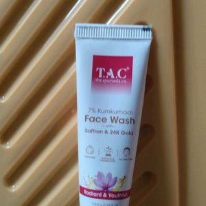 TAC 7% Kumkumadi Face Wash With Saffron  24k Gold.