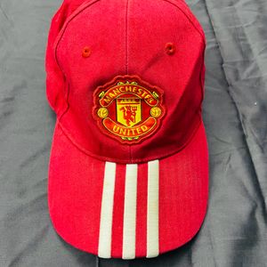 🇨🇳Adidas Manchester United Red cap Rare