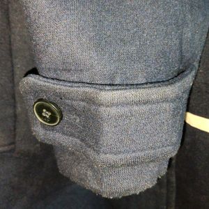 Navy Blue Coat Woolen Jacket