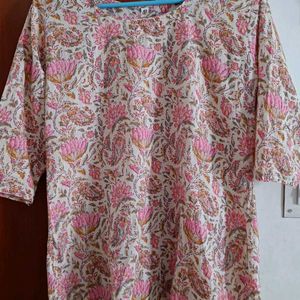 Pure Cotton Short Kurti Size 40