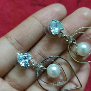 Crystal And Pearl Earing