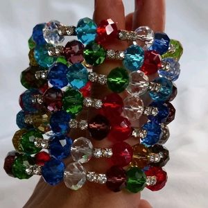 Adjustable Crystal And Ad Stone's Bracelet