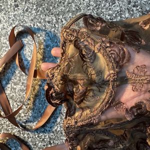 BROWN CORSET TOP