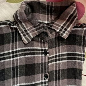 Classic Crop Check Casual Shirt