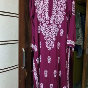 Heavy Modal Chikankari Kurti