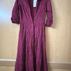 Maxi Shirt Dress With Pocket