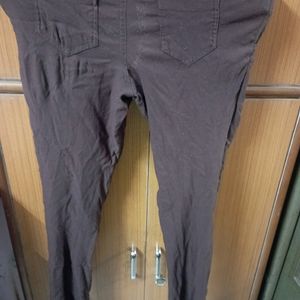 Brown Stretchable Pants