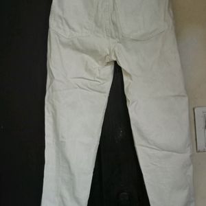 White Denim Pant