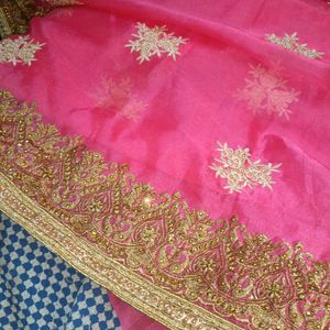 Pink 💕net Saree