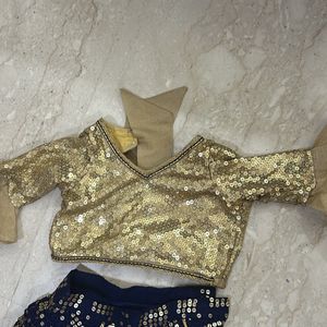 New Crop Top Lehngha For Little Girls