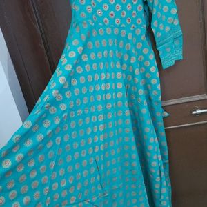 Sky-blue Gawn kurti